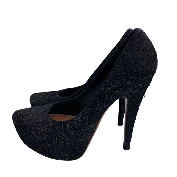 Alaia 40 Black Calfskin Leather Stiletto Heels - Picture 4 of 12